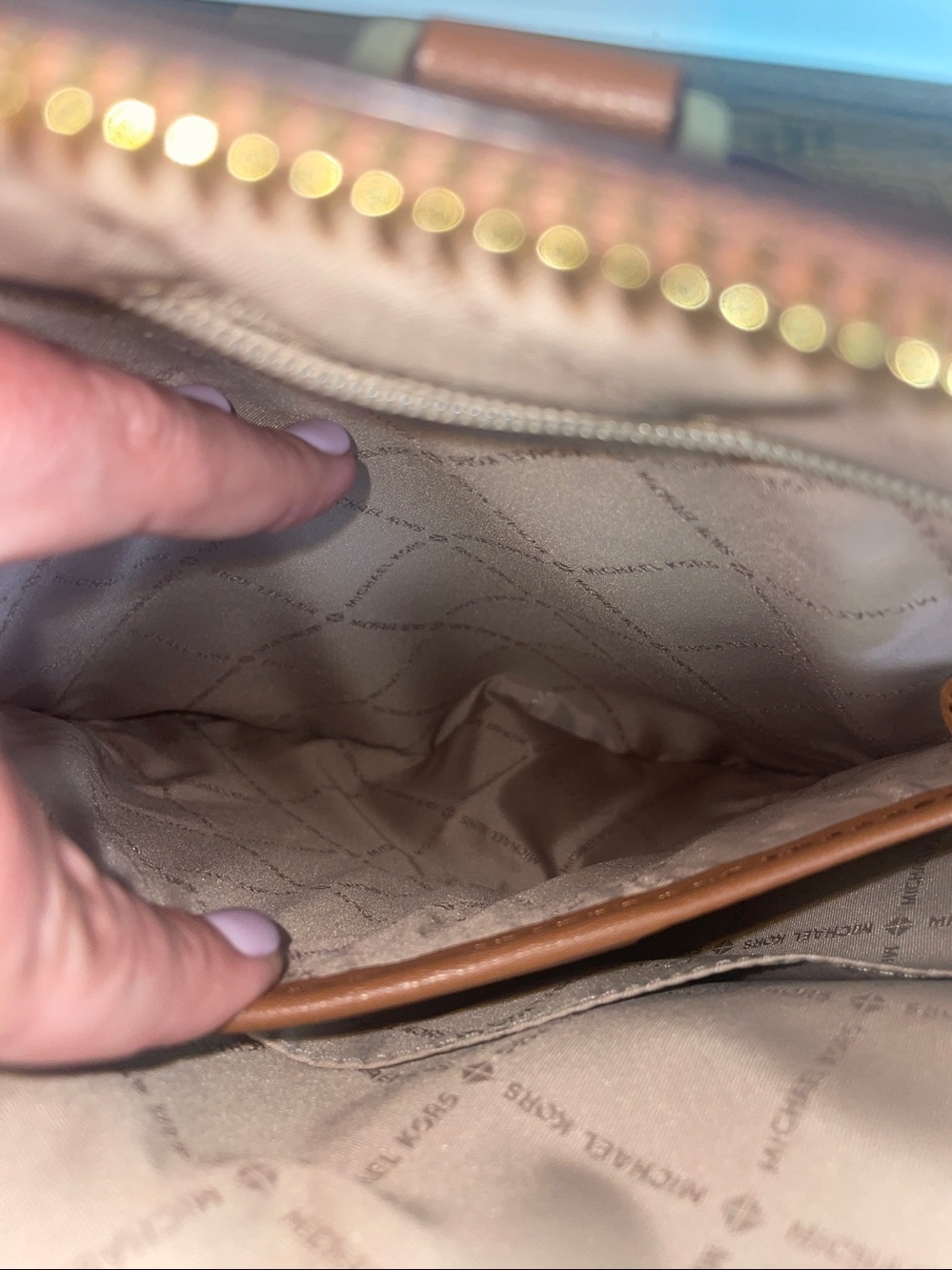 Michael Kors Emmy Large Dome Backpack $550 - Picture 10 of 14